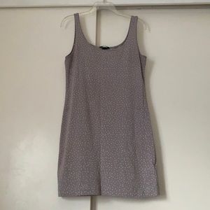 Grey and white dress